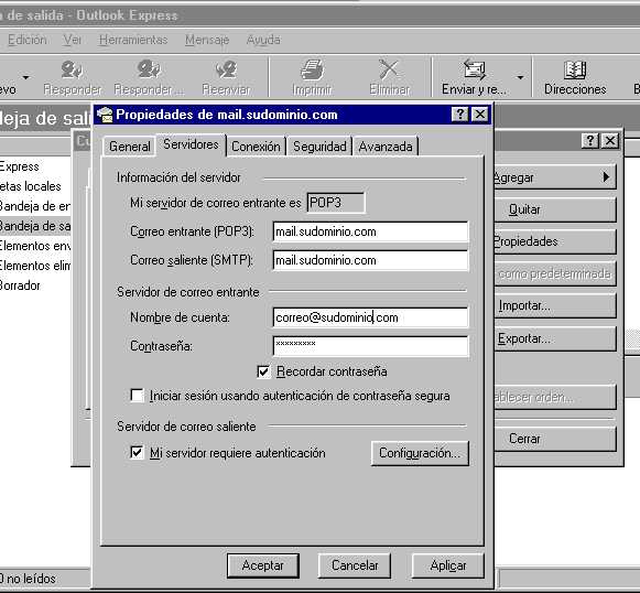 Paso 9 para configurar Outlook